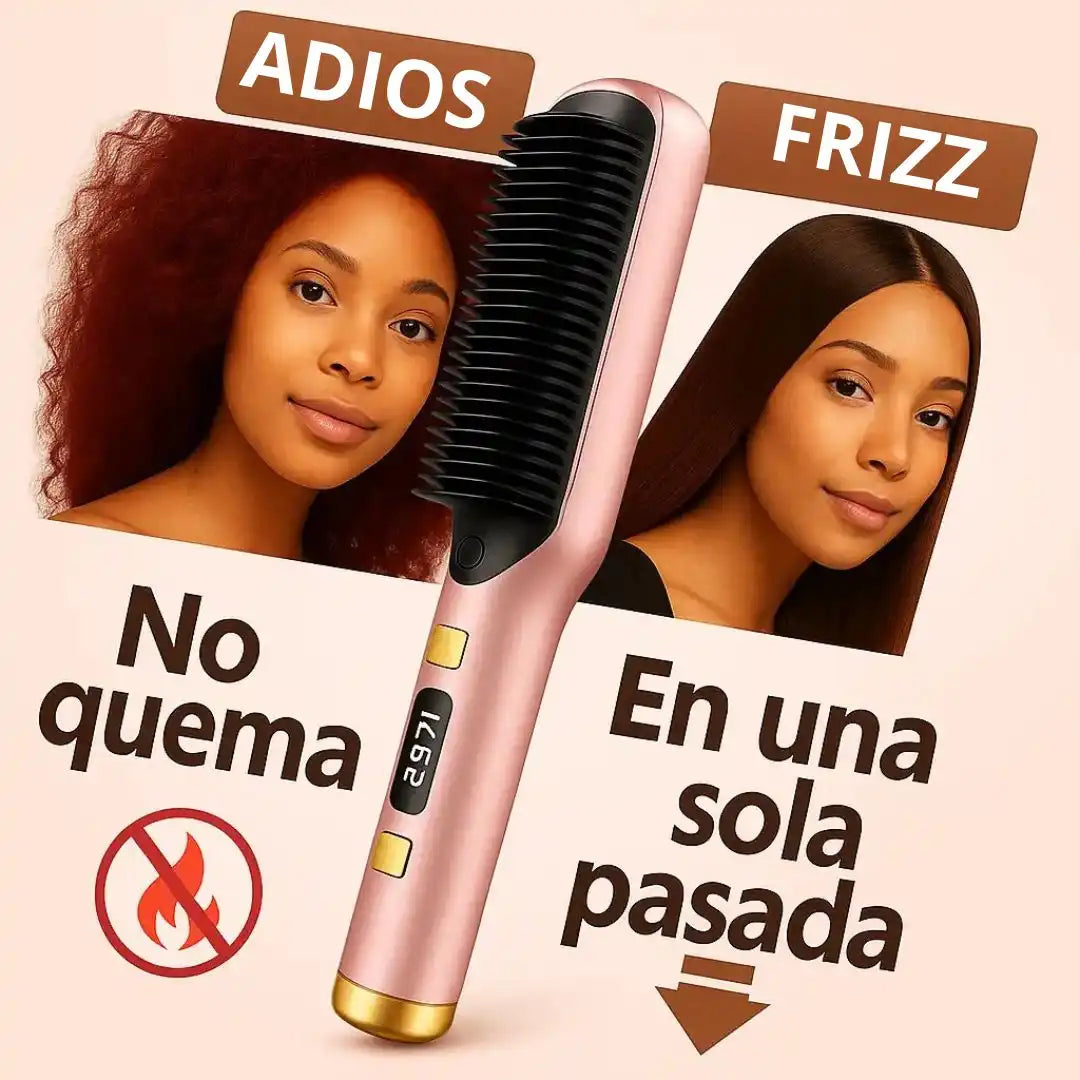 TymoRight™ | Cepillo Alisador de Cabello Portátil ✨ Cabello liso y brillante en solo minutos