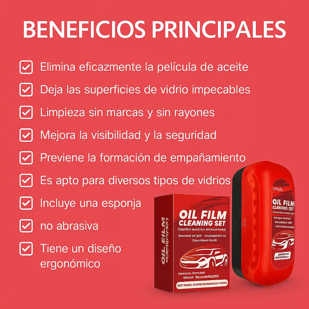 ClearView™ Cepillo Limpiador para Vidrios – Visibilidad total y sin manchas