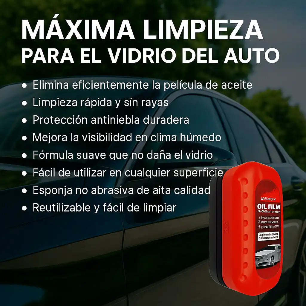 ClearView™ Cepillo Limpiador para Vidrios – Visibilidad total y sin manchas
