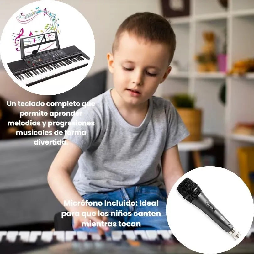 Sound Star61: Piano Multifuncional + Micrófono - oferta Black Friday