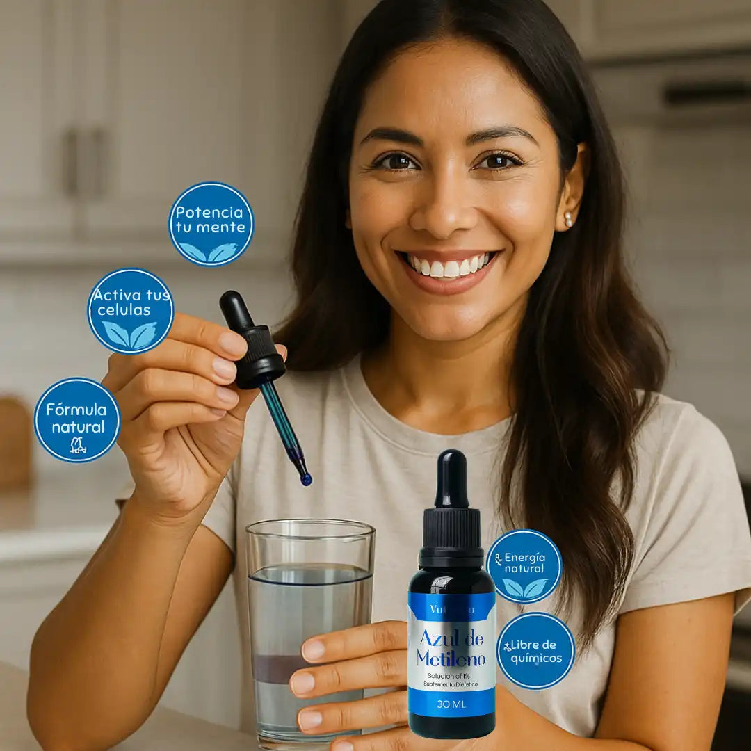 CellBlue® | Azul de Metileno - Activa tu mente, enfoque y memoria al 100%