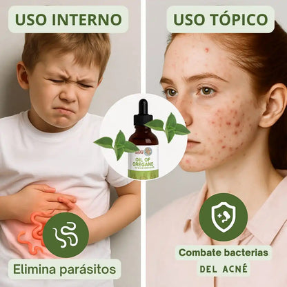 OregaDrop™ | Aceite de Orégano Líquido Orgánico (Gotas)
