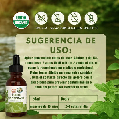 OregaDrop™ | Aceite de Orégano Líquido Orgánico (Gotas)
