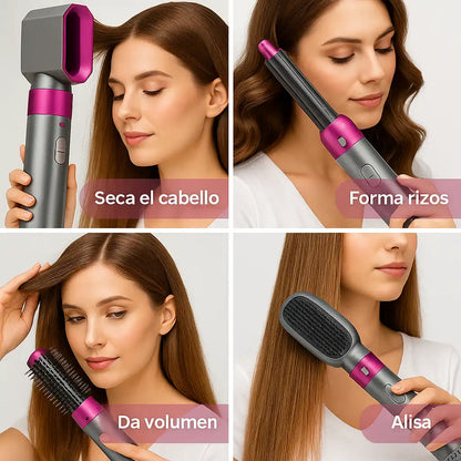 StylePro™ | Cepillo Secador 5 en 1 – Peina, alisa y da volumen en minutos