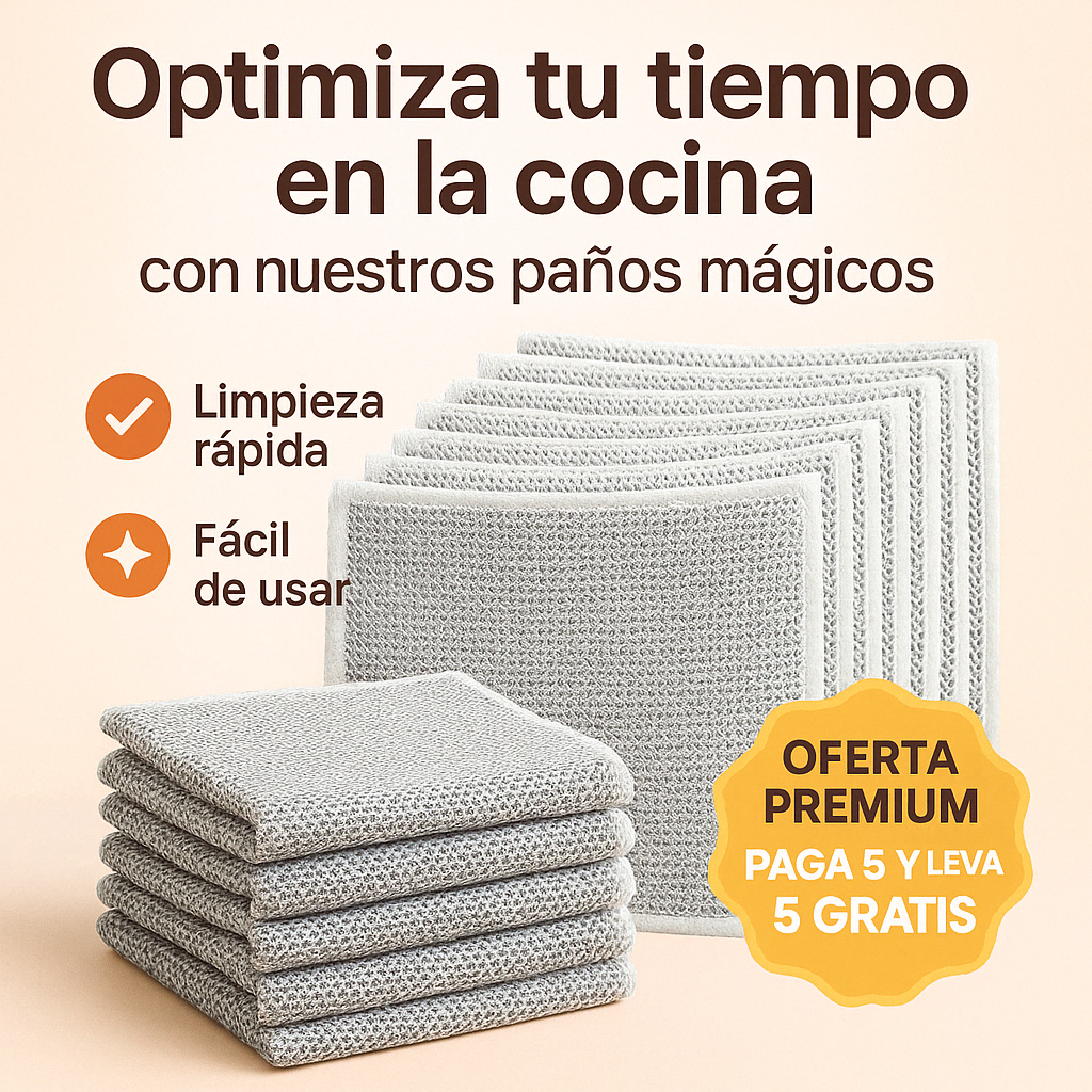 CleanMaster™ | Paños Mágicos de Limpieza Profunda Paga 5 y lleva 10