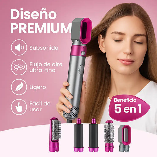 StylePro™ | Cepillo Secador 5 en 1 – Peina, alisa y da volumen en minutos